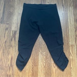 Victoria's Secret Black Leggings with ruching legs Size M